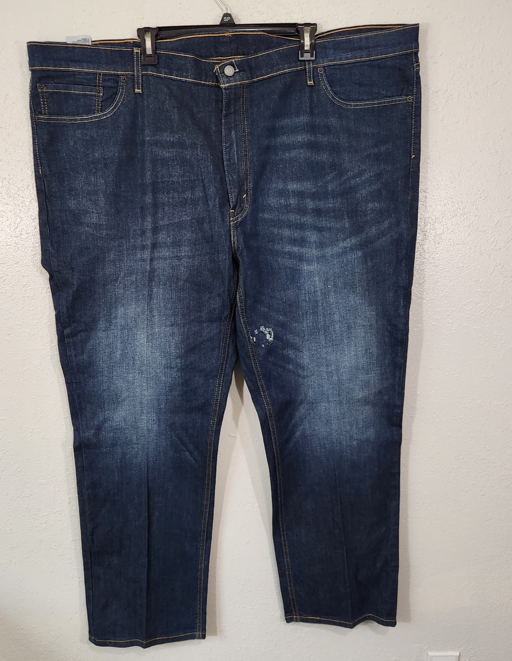 Levi's 541 Jeans Mens 52x32 Athletic Taper Dark Wash Big Tall Stretch Denim